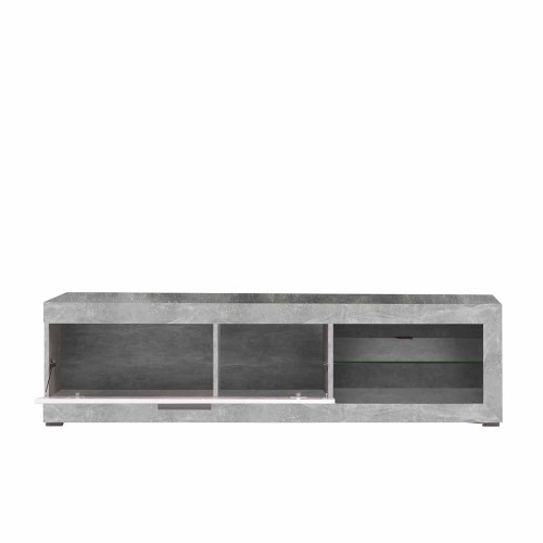 REMO MUEBLE TV 1P CEMENTO BT BLANCO OB BLF