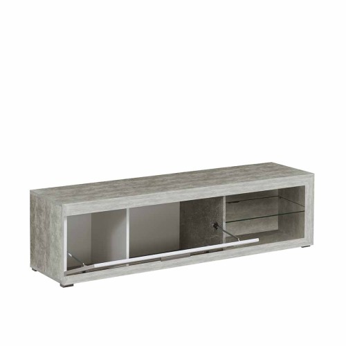 REMO MUEBLE TV 1P CEMENTO BT BLANCO OB BLF