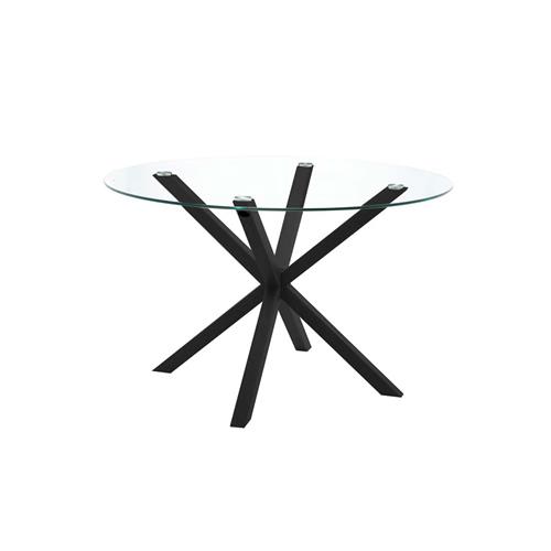 BOLTON MESA COMEDOR RED. 110 CRISTAL P/NEGRA