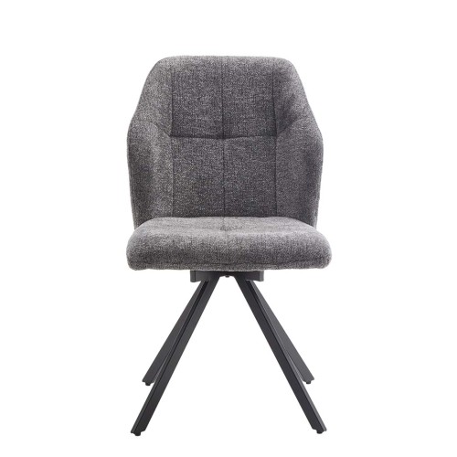 KLER SILLA GIRATORIA TELA UF890 15 GRIS P/NEGRA
