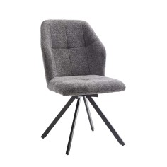 KLER SILLA GIRATORIA TELA UF890 15 GRIS P/NEGRA