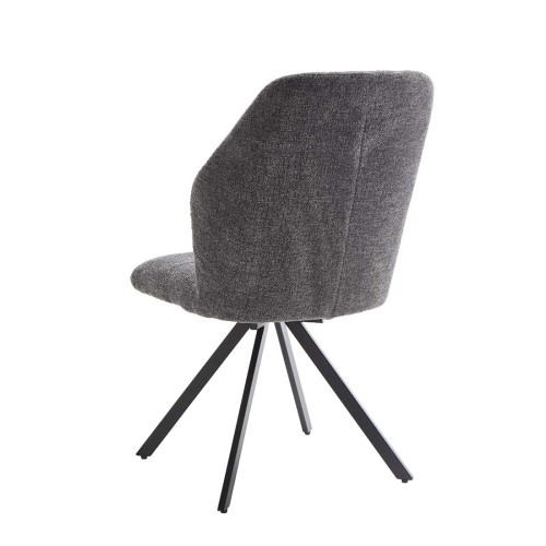 KLER SILLA GIRATORIA TELA UF890 15 GRIS P/NEGRA