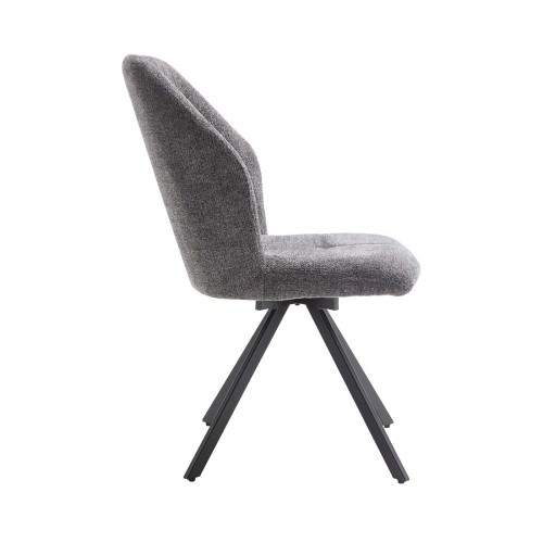 KLER SILLA GIRATORIA TELA UF890 15 GRIS P/NEGRA