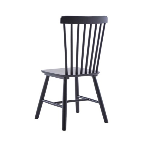 RUBBER SILLA MADERA COLOR NEGRO