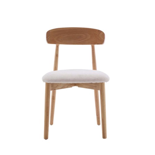 CARLES SILLA MADERA TELA UF885-01 CRUDO