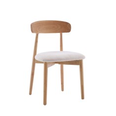 CARLES SILLA MADERA TELA UF885-01 CRUDO