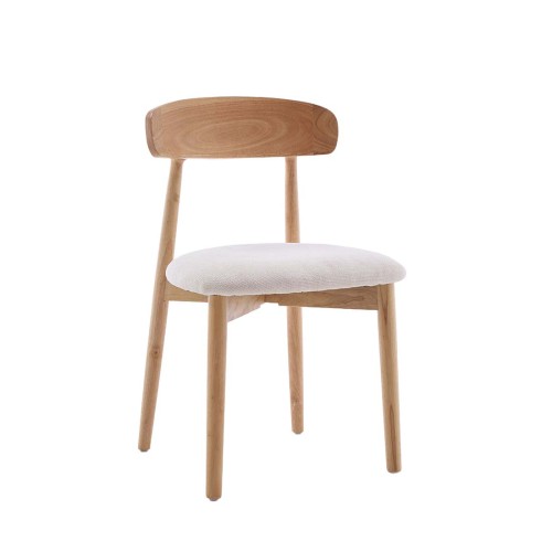 CARLES SILLA MADERA TELA UF885-01 CRUDO