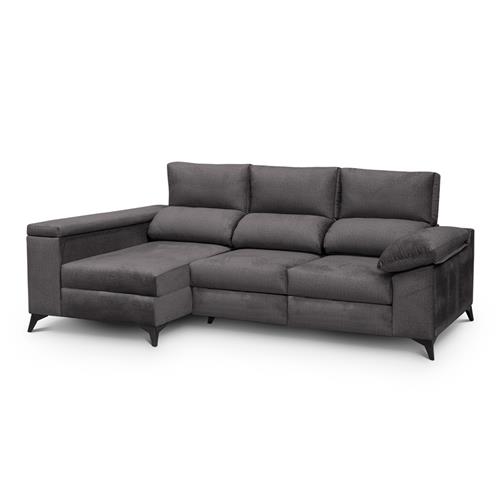 HUGO 3P+CHAISE IZQ. (ARCON) YVONNE 15 GRIS OSC