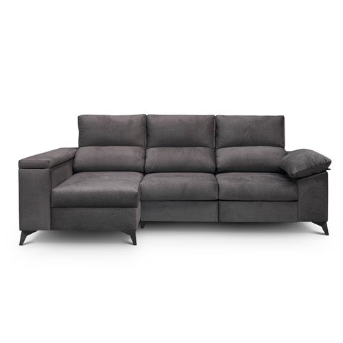 HUGO 3P+CHAISE IZQ. (ARCON) YVONNE 15 GRIS OSC