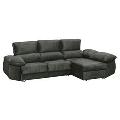 BLACK SOFA 3P+CHAISE DER TAP. HANOI 37 ANTRACITA