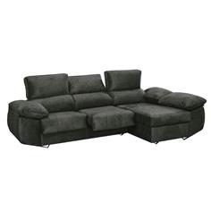 BLACK SOFA 3P+CHAISE DER TAP. HANOI 37 ANTRACITA 2