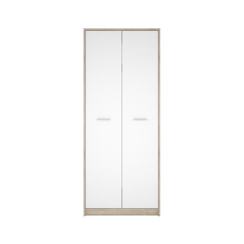 NEPO ARMARIO 2 PUERTA 80CM C/CAMBRIA-BLANCO
