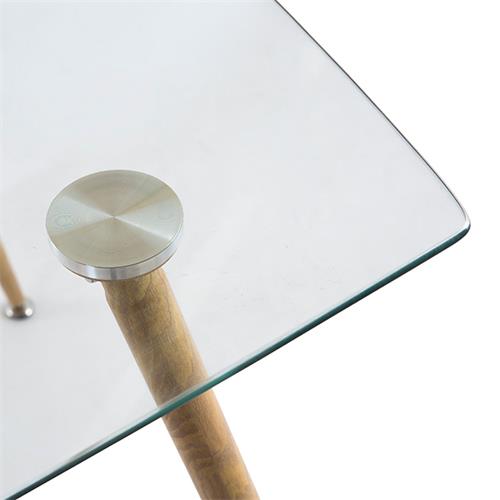 SWEEDEN MESA 120X80 T/CRISTAL P/ROBLE