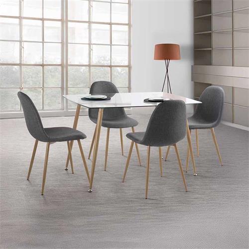 SWEEDEN MESA 120X80 T/CRISTAL P/ROBLE