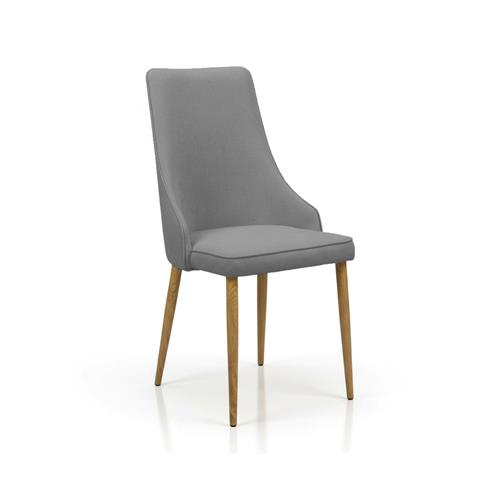 XS2308 SILLA COMEDOR TELA GRIS P/ROBLE