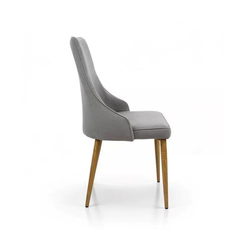 XS2308 SILLA COMEDOR TELA GRIS P/ROBLE