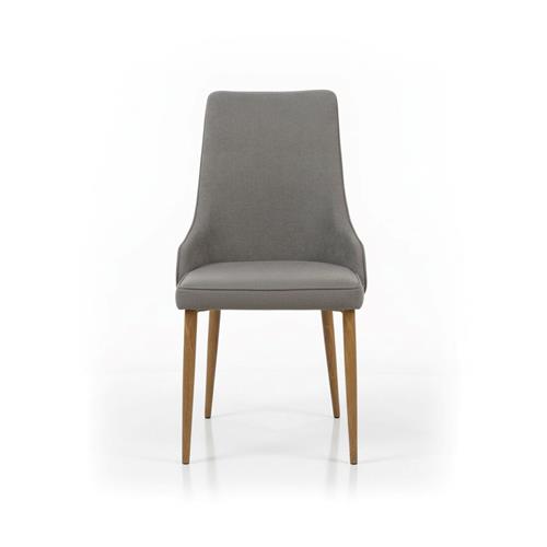 XS2308 SILLA COMEDOR TELA GRIS P/ROBLE