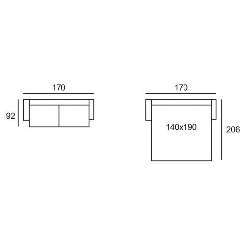 PETIT SOFA CAMA 140 TAP. ADHARA 07 JADE