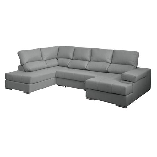ITALIA CHAISELONGUE IZQ. TAP. YVONNE 13 GRIS CLARO