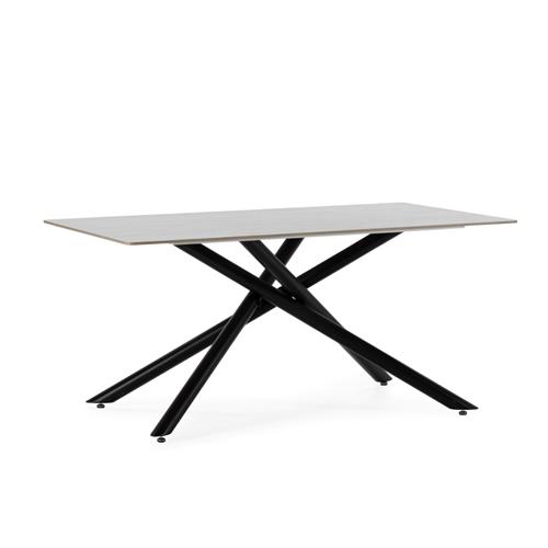SAKI MESA RECT. 160CMS. GRIS PIE NEGRO