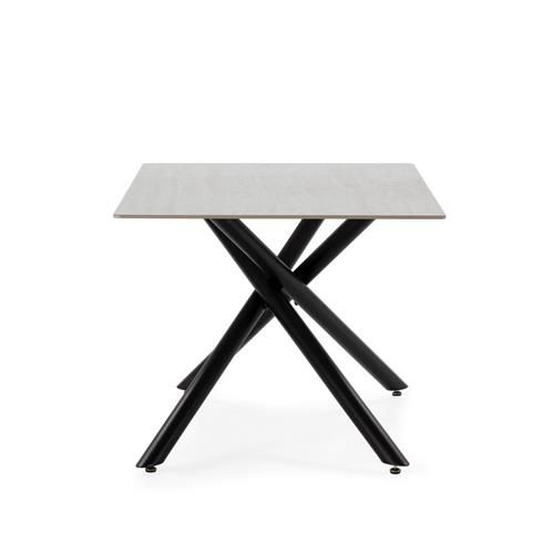 SAKI MESA RECT. 160CMS. GRIS PIE NEGRO