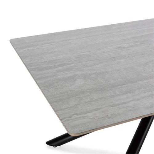 SAKI MESA RECT. 160CMS. GRIS PIE NEGRO