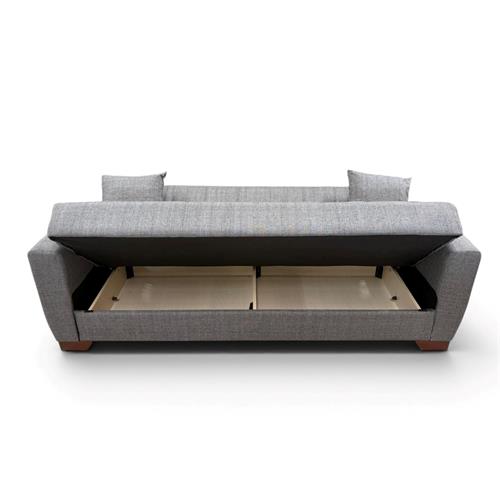 NEW TURKISH SOFA CAMA LIBRO 50-002 C/GRIS OSC.