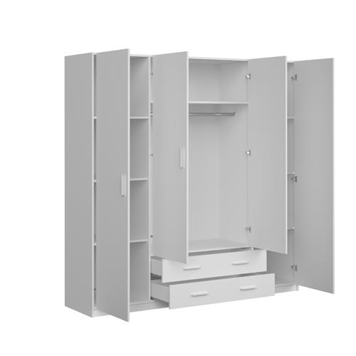MUPO ARMARIO 4P.2C. 200X200 C/BLANCO