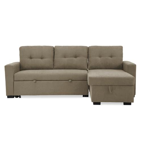CLONY 2P+CHAISE C/CAMA REV. TELA 103-50 BEIGE