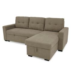 CLONY 2P+CHAISE C/CAMA REV. TELA 103-50 BEIGE 2