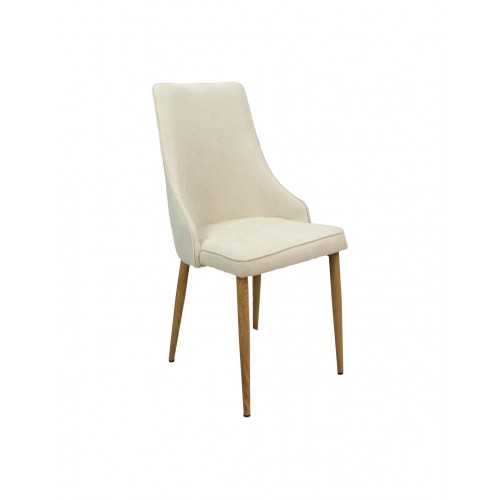 XS2308 SILLA COMEDOR TELA BEIGE P/ROBLE