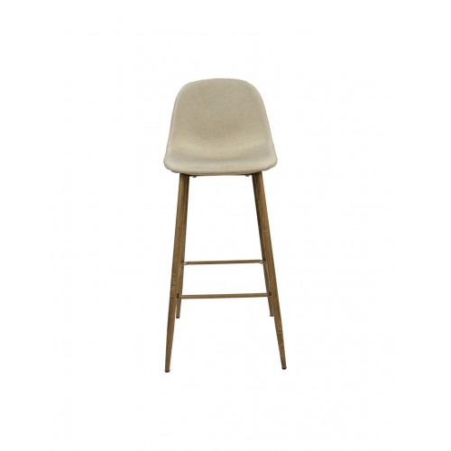 XS24991 TABURETE TELA BEIGE OS. P/COLOR ROBLE BS28