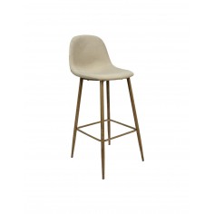 XS24991 TABURETE TELA BEIGE OS. P/COLOR ROBLE BS28