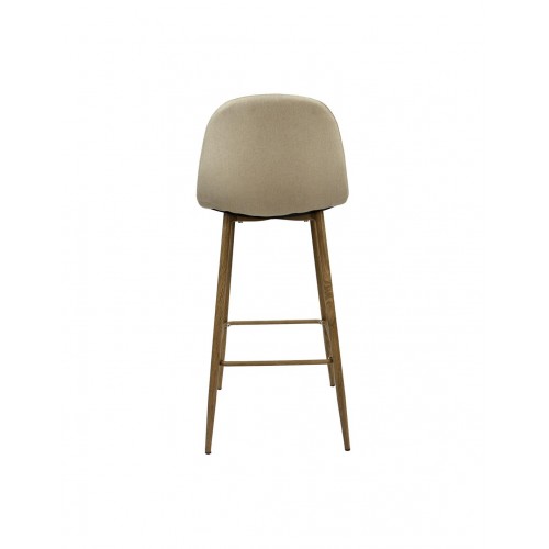 XS24991 TABURETE TELA BEIGE OS. P/COLOR ROBLE BS28