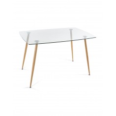 SWEEDEN MESA 120X80 T/CRISTAL P/ROBLE