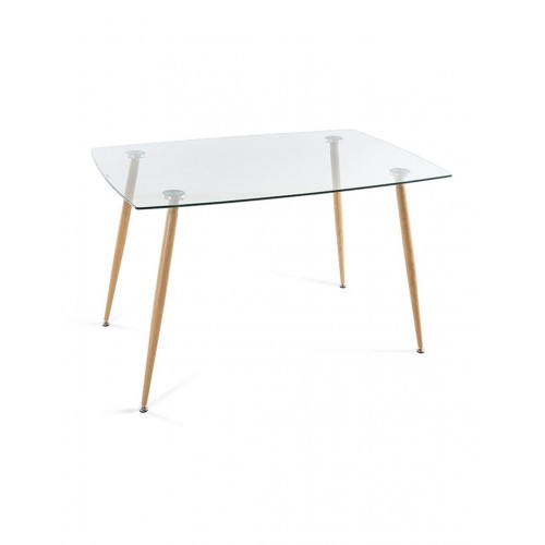 SWEEDEN MESA 120X80 T/CRISTAL P/ROBLE