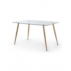 SWEEDEN MESA 120X80 T/CRISTAL P/ROBLE 2