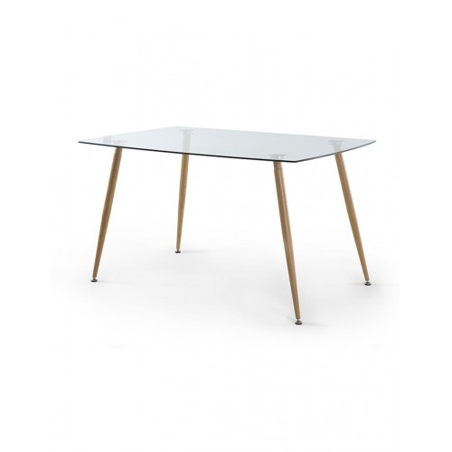 SWEEDEN MESA 120X80 T/CRISTAL P/ROBLE