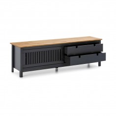 BRUNA MUEBLE TV 1P CORRED. 2C CERA /GRIS ANT 2