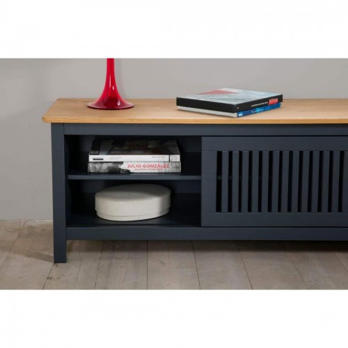 BRUNA MUEBLE TV 1P CORRED. 2C CERA /GRIS ANT