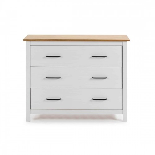 MIRANDA COMODA 3C BLANCO/CERA