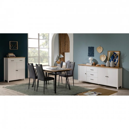 MIRANDA MUEBLE AUX. 2P1C BLANCO/CERA