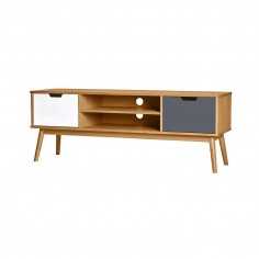 CUSCO MUEBLE TV 2P CERA/GRIS T-BLANCO