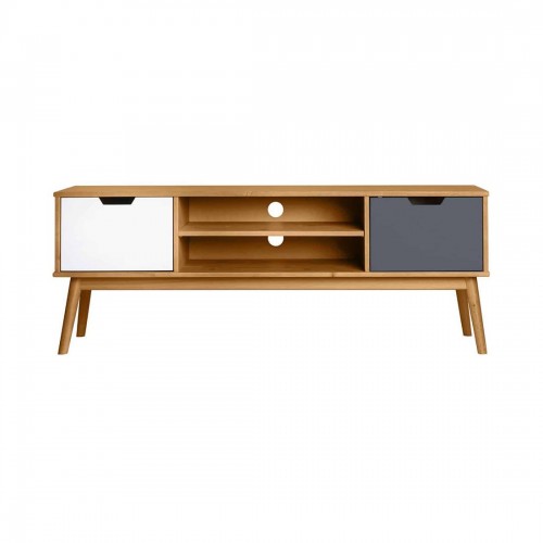 CUSCO MUEBLE TV 2P CERA/GRIS T-BLANCO