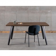 CANDI MESA RECT. 160 ROBLE W PIE NEGRO