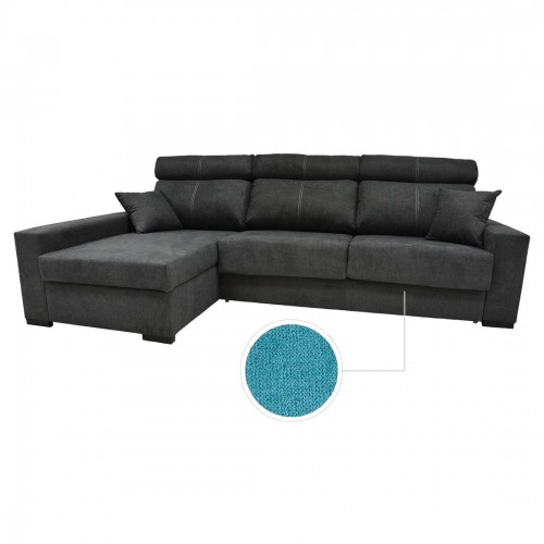 GOLETA CAMA+CHAISE. IZQ. NIDO 17 TURQUESA