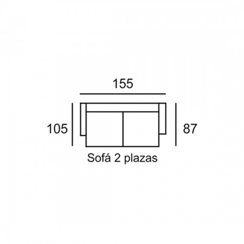 MARCONI SOFA 2PL. DINO 11 ROJO