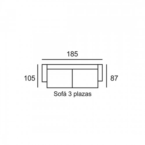 MARCONI SOFA 3PL. DINO 8 MOKA