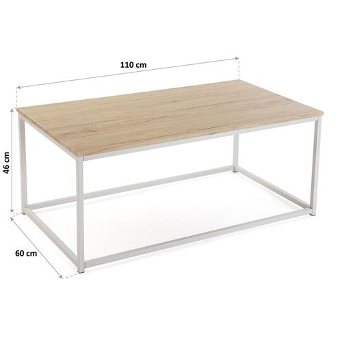 MESA CENTRO ALARGADA CLARA
