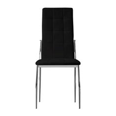 MIKONOS SILLA P/MET. CROMO PU/RENE 01 NEGRO 2